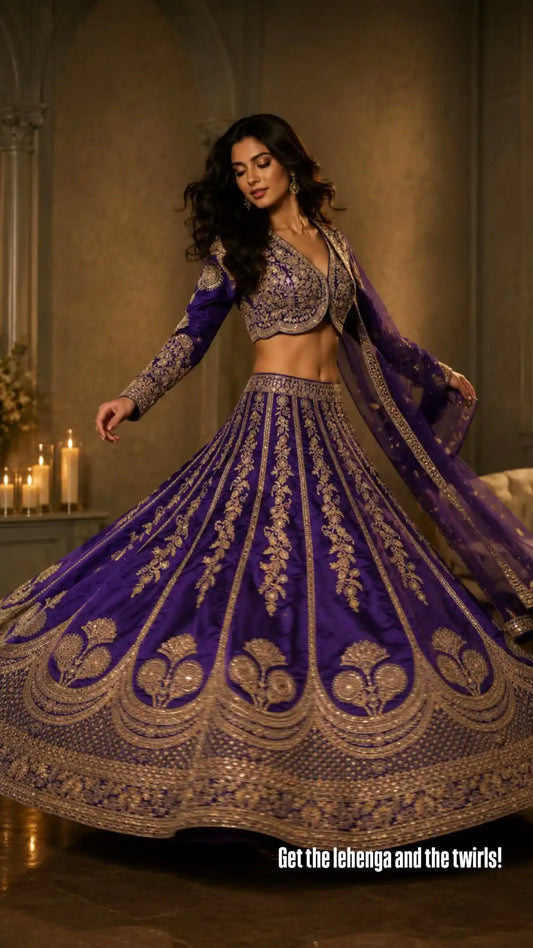 Royal Amethyst Lehenga